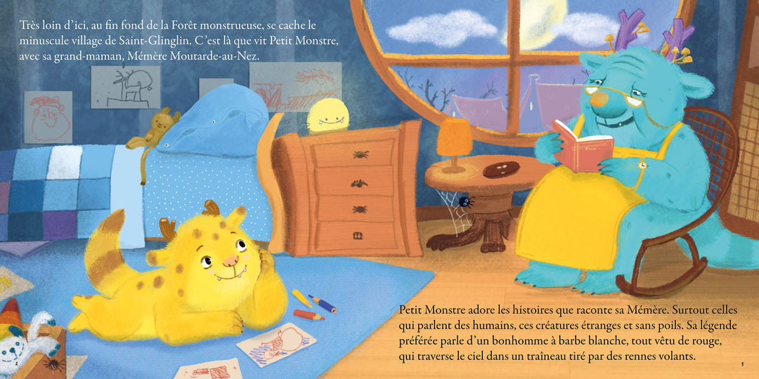 Livre Petit monstre veut fêter Noël Auzou éditions