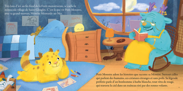 Livre Petit monstre veut fêter Noël Auzou éditions