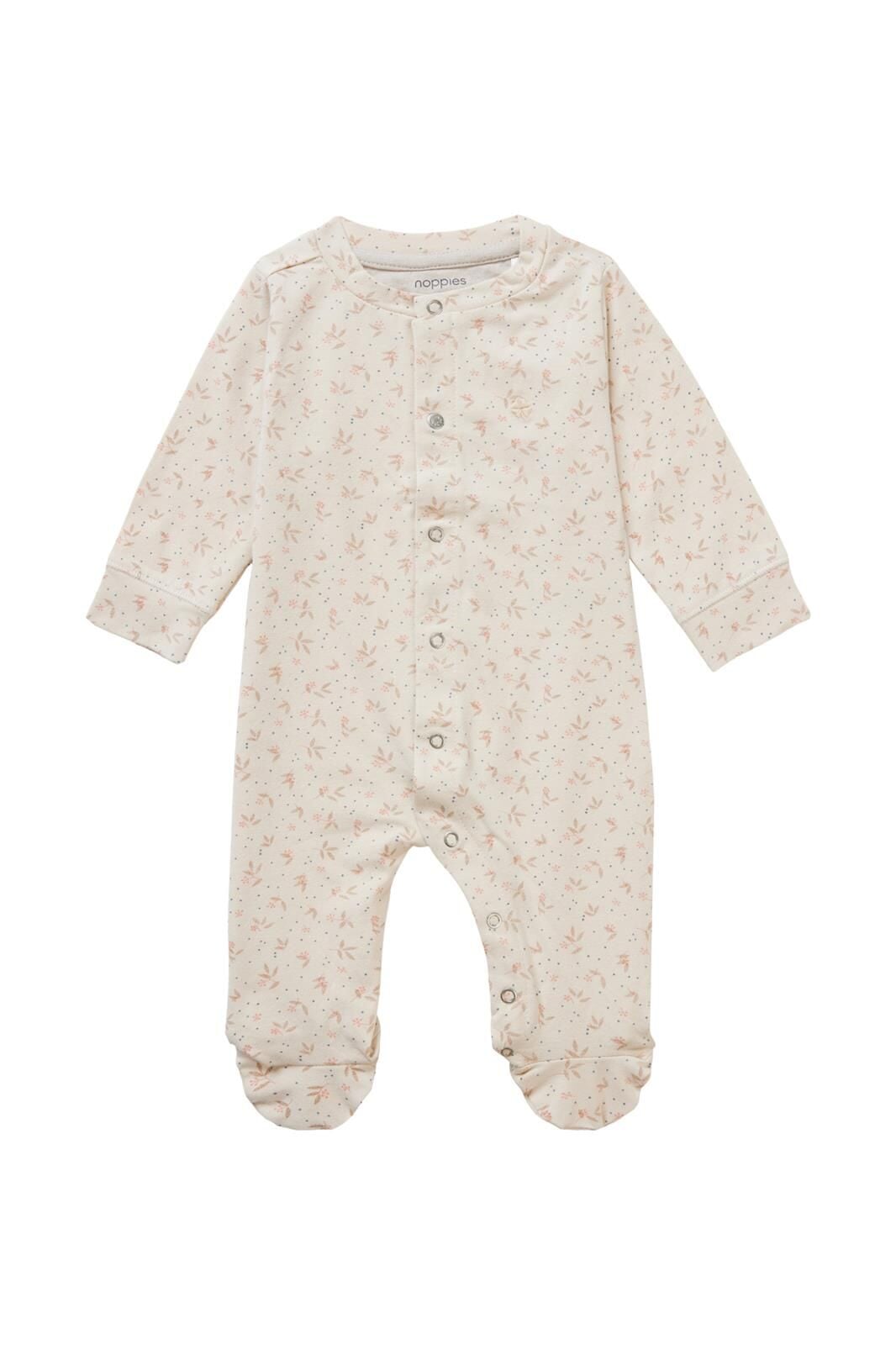 pyjama une pièce Noppies beige feuillage doux Mlle et Coco 