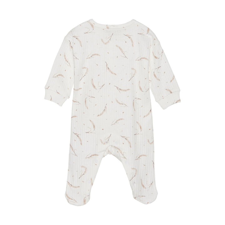 pyjama fixoni fond blanc feuillage avoine Mlle et Coco