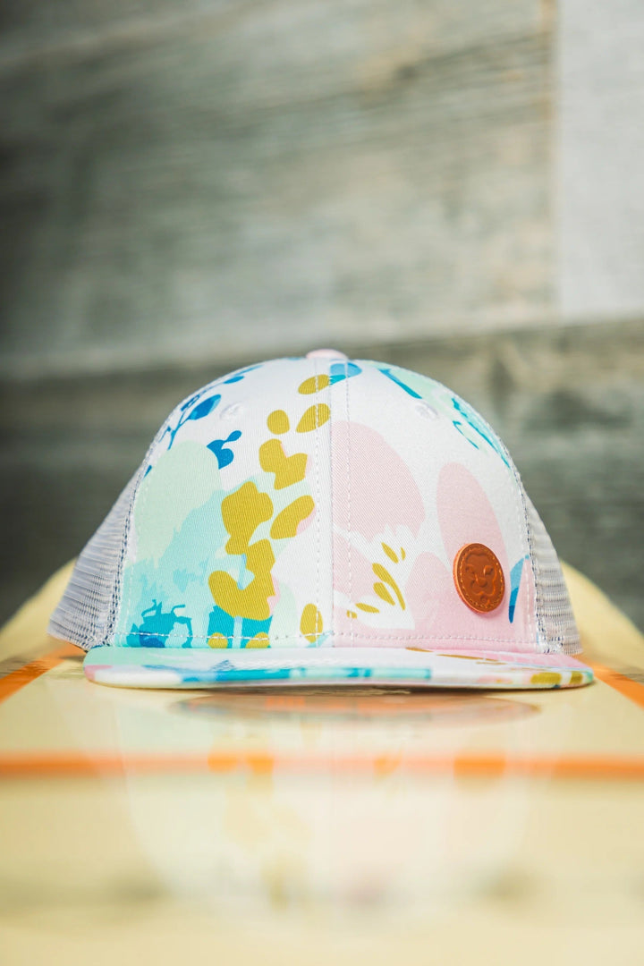 casquette L&amp;P enfant fille filet floral accessoire été soleil plage vacance