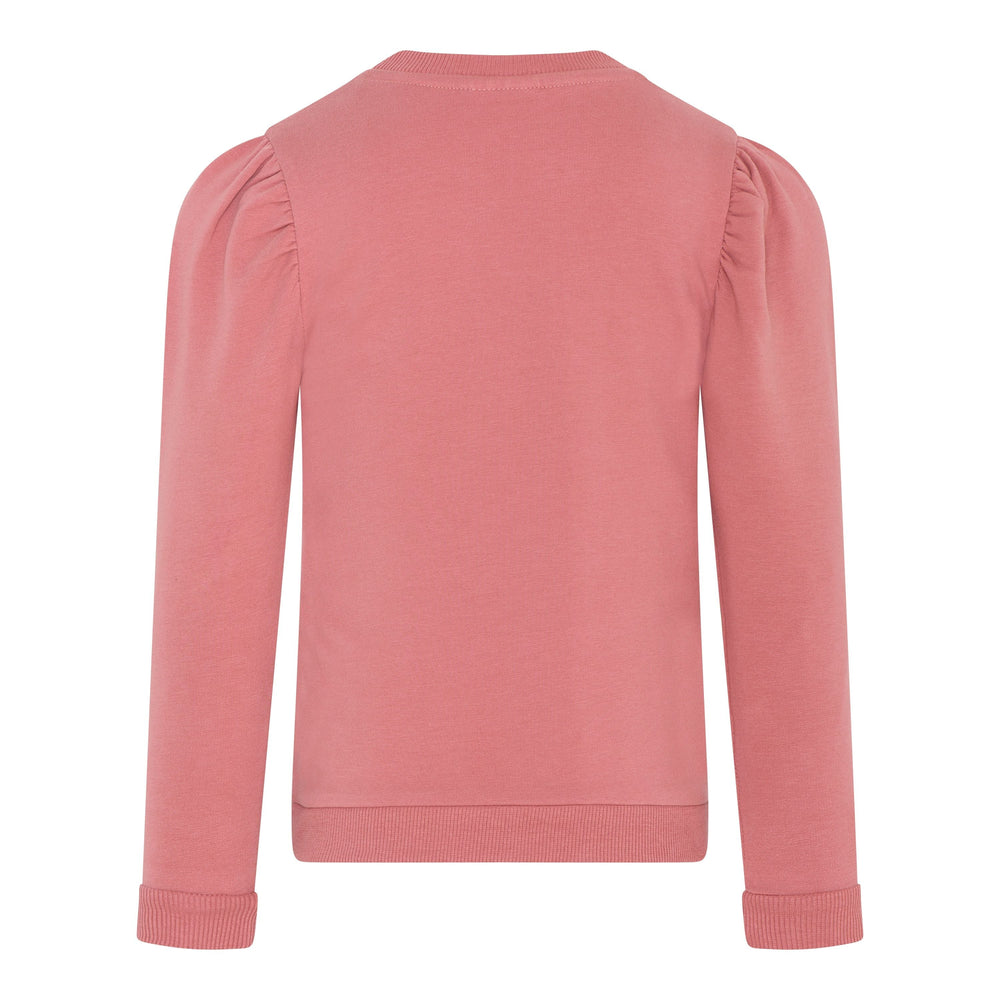 chandail pull manches longues épaulettes vieux rose vêtement En-fant