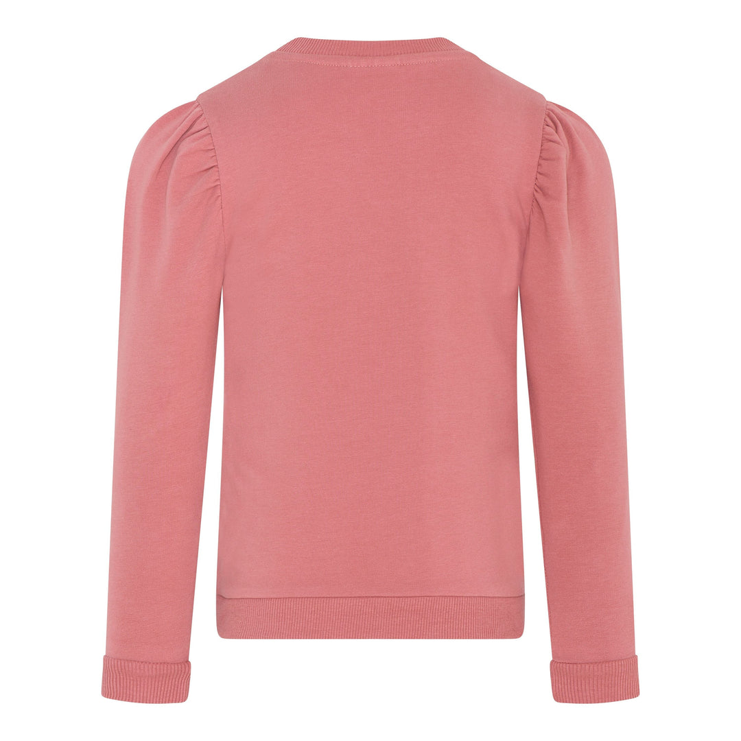 chandail pull manches longues épaulettes vieux rose vêtement En-fant