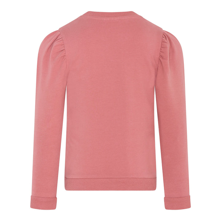 chandail pull manches longues épaulettes vieux rose vêtement En-fant