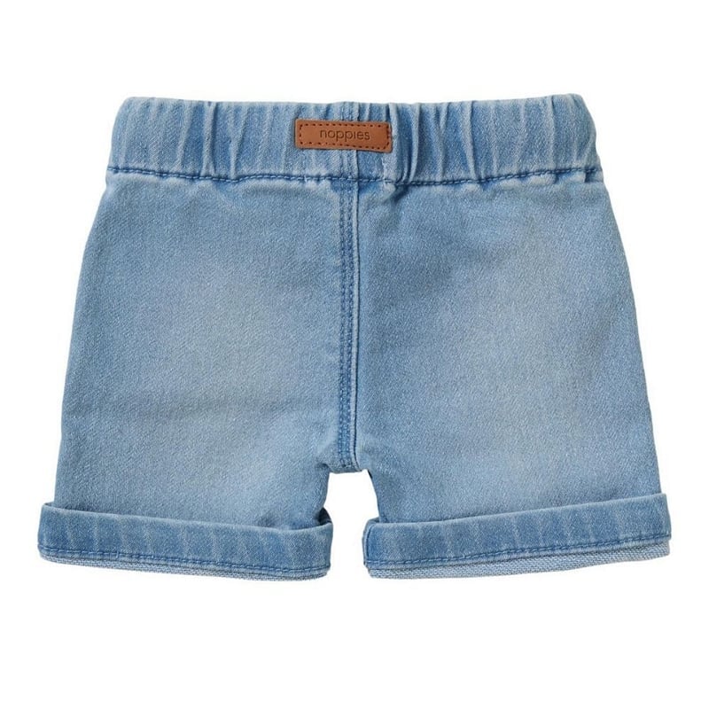 short jeans bleu pale taille élastique Noppies Mlle et Coco