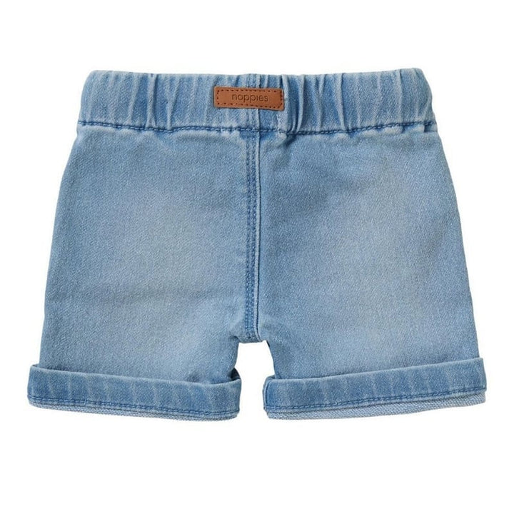 short jeans bleu pale taille élastique Noppies Mlle et Coco