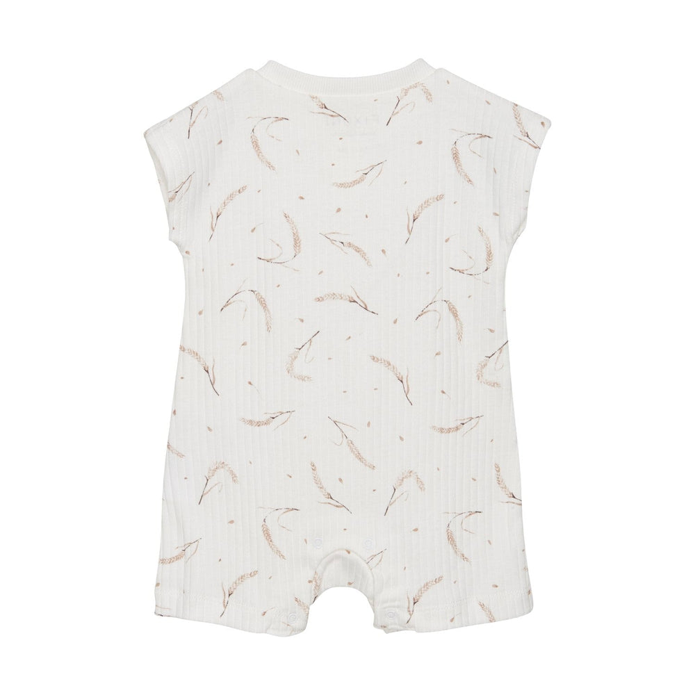 barboteuse fixoni blanc motif blé vêtement bébé enfant