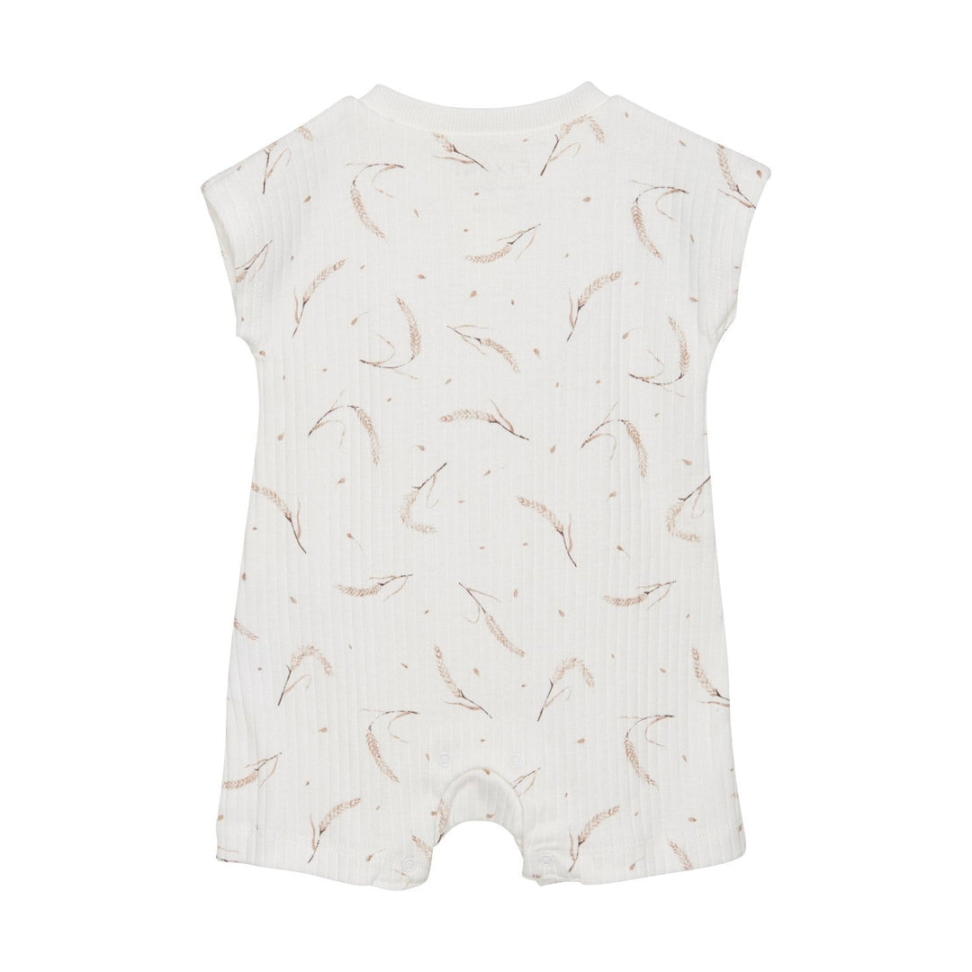barboteuse fixoni blanc motif blé vêtement bébé enfant