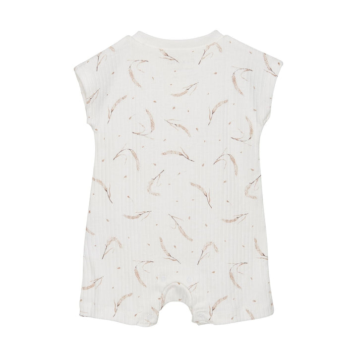 barboteuse fixoni blanc motif blé vêtement bébé enfant