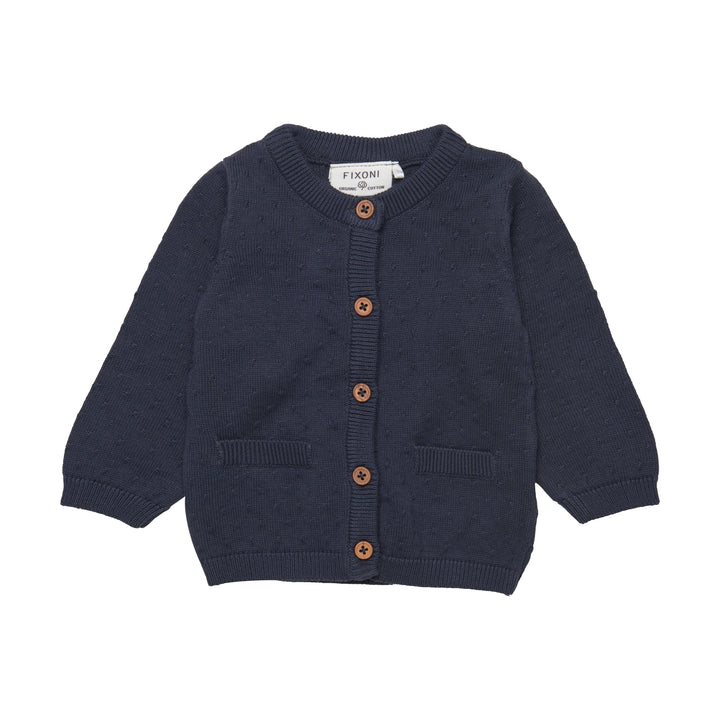 veste cardigan marine bouton fixoni vêtement enfant Mlleetcoco