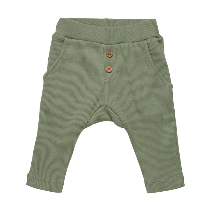 pantalon vert taille élastique vêtement Fixoni garçon Mlleetcoco