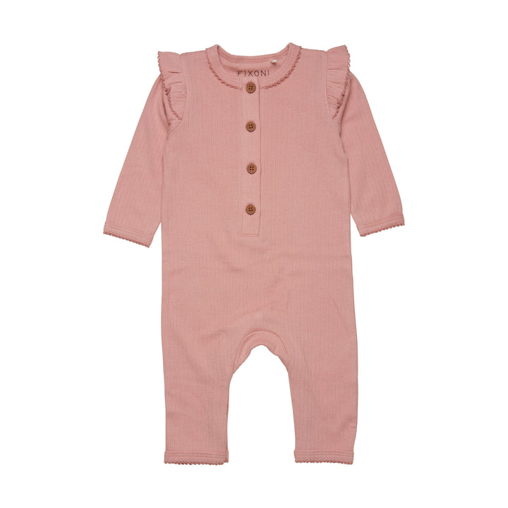 ensemble une pièce rose pêche fixoni pyjama fille