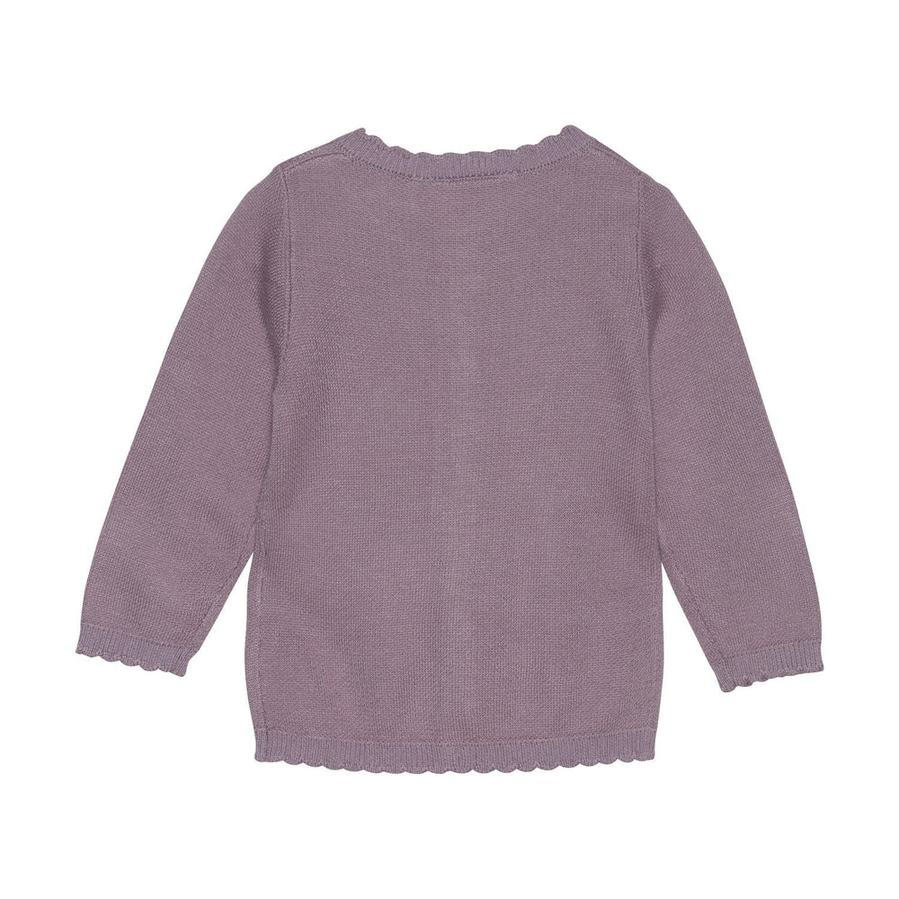 veste manches longues à boutons mauve cendré Fixoni