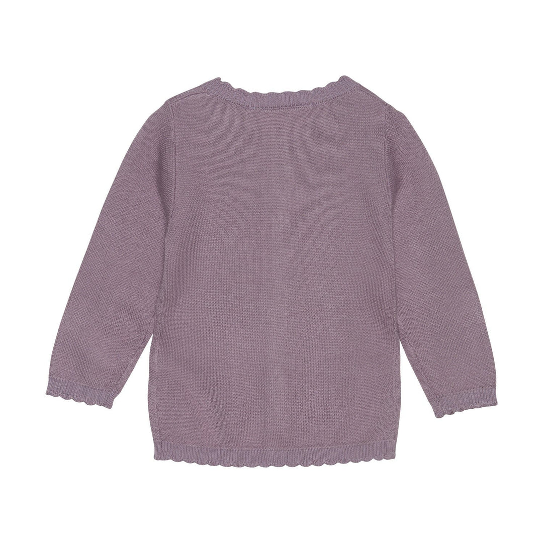 veste manches longues à boutons mauve cendré Fixoni