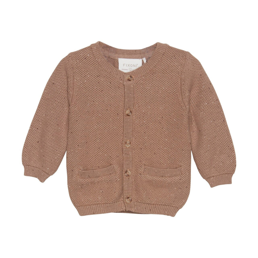 veste garçon bébé tricot caramel fixoni