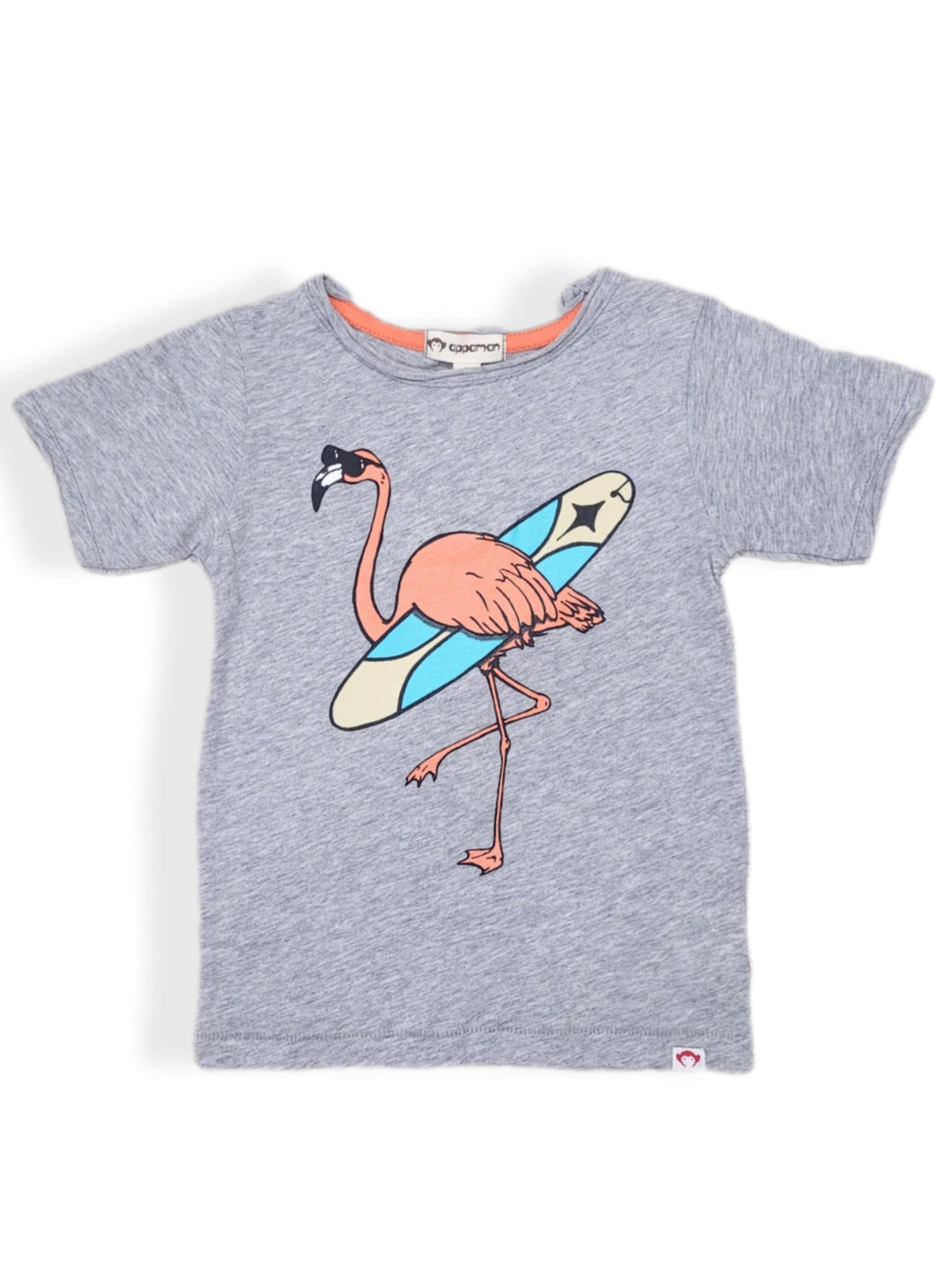t-shirt manches courtes flamant rose surf Appaman