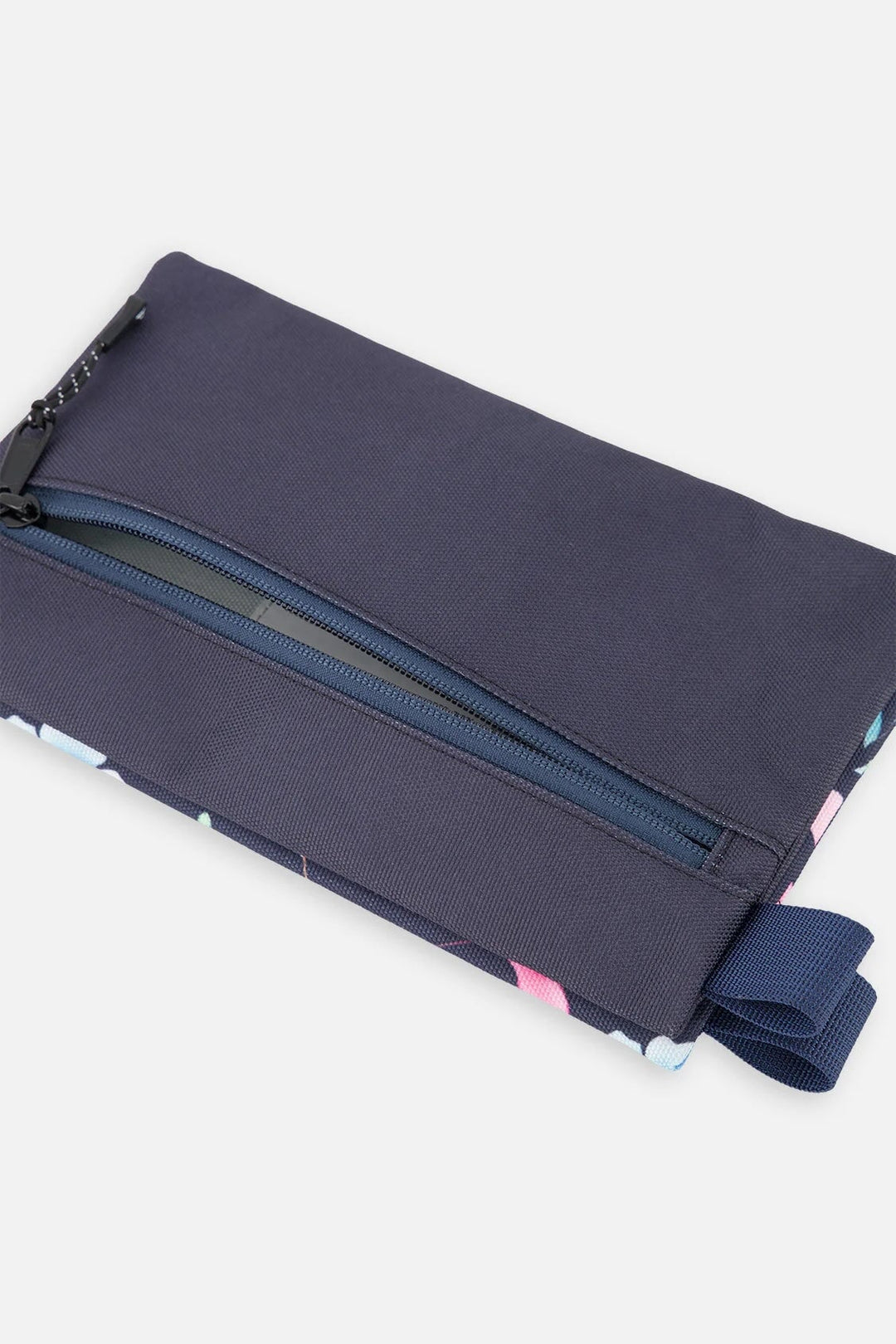 Trousse à crayon double Bleu imprimé fleurs Deux par Deux