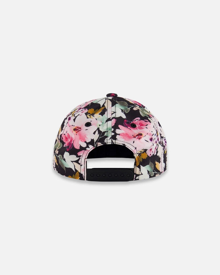 casquette noir motifs floral deux par deux accessoire été soleil