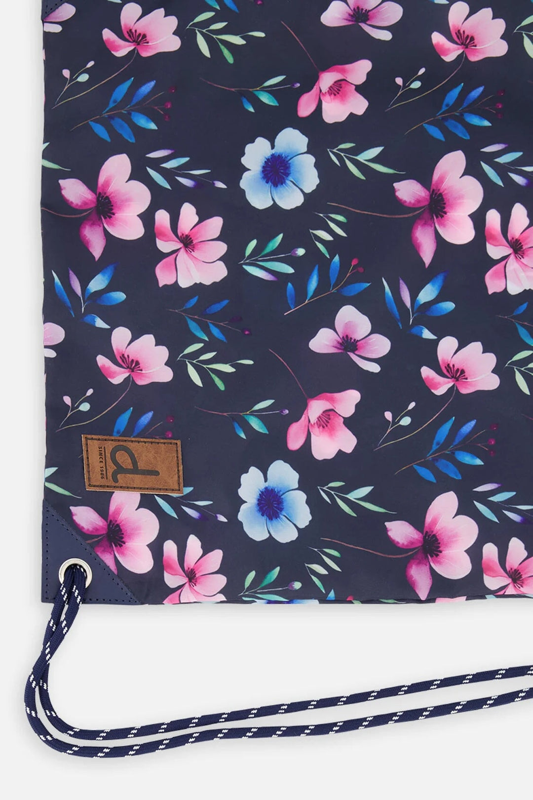 Sac à cordon Bleu Imprimé fleurs Deux par Deux