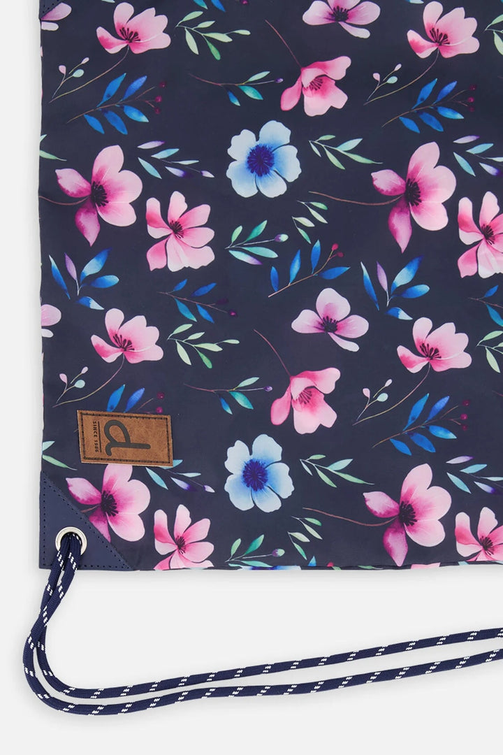 Sac à cordon Bleu Imprimé fleurs Deux par Deux