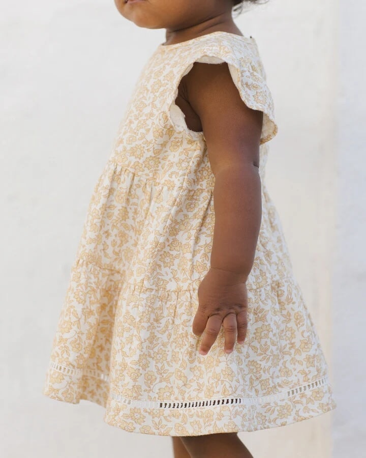 Robe et culotte assorties Lily fleurs jaunes  Quincy Mae Mlle et Coco