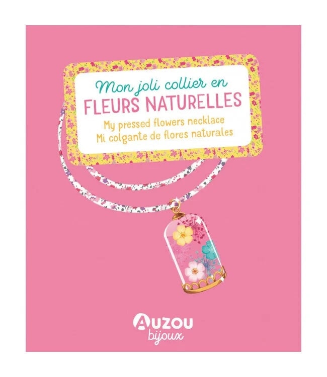 mon joli collier en fleurs naturelles auzou Mlle et Coco