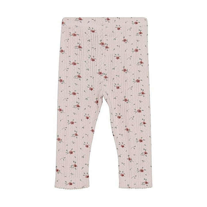 legging rose pointelle floral En-fant Mlle et Coco