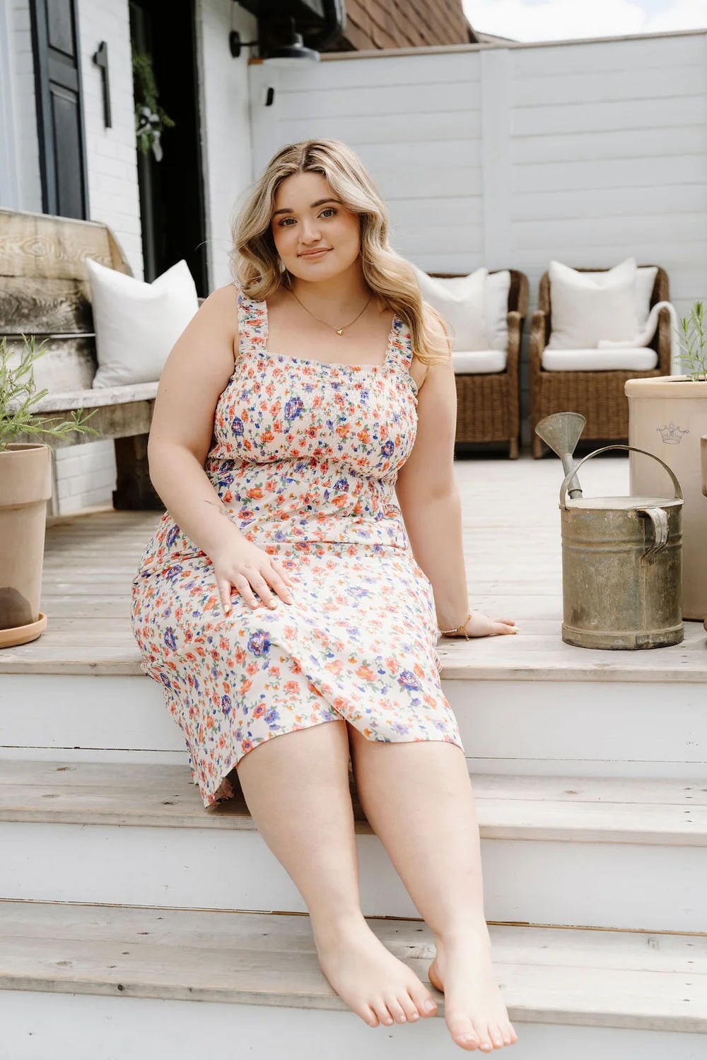 Robe maternité Malibu Fleurs sauvage Rose Maternité Mlle et Coco