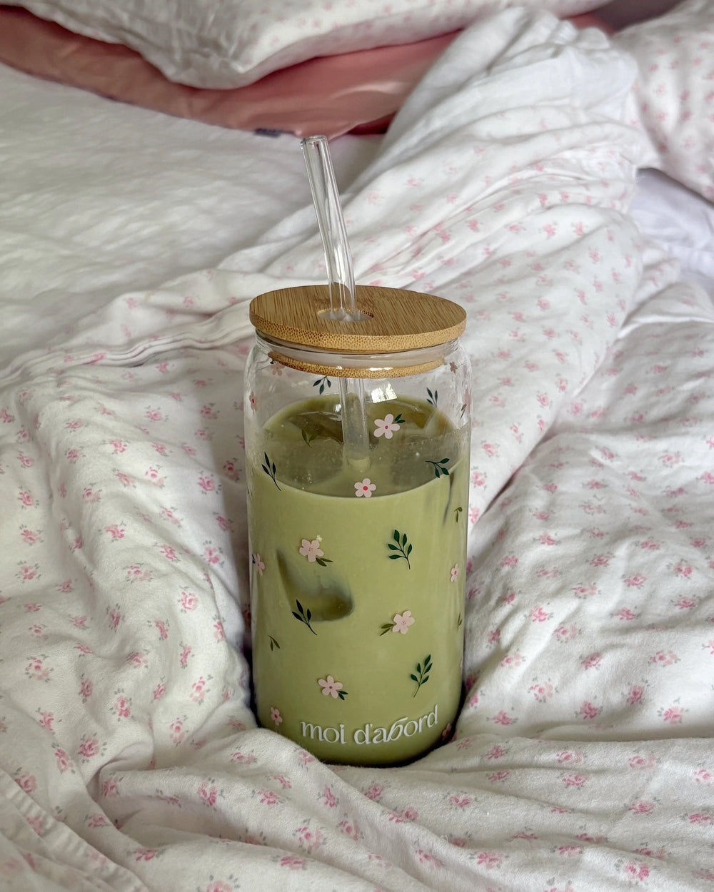 tumbler verre fleurs sauvages Moi d'abord  Mlle Coco