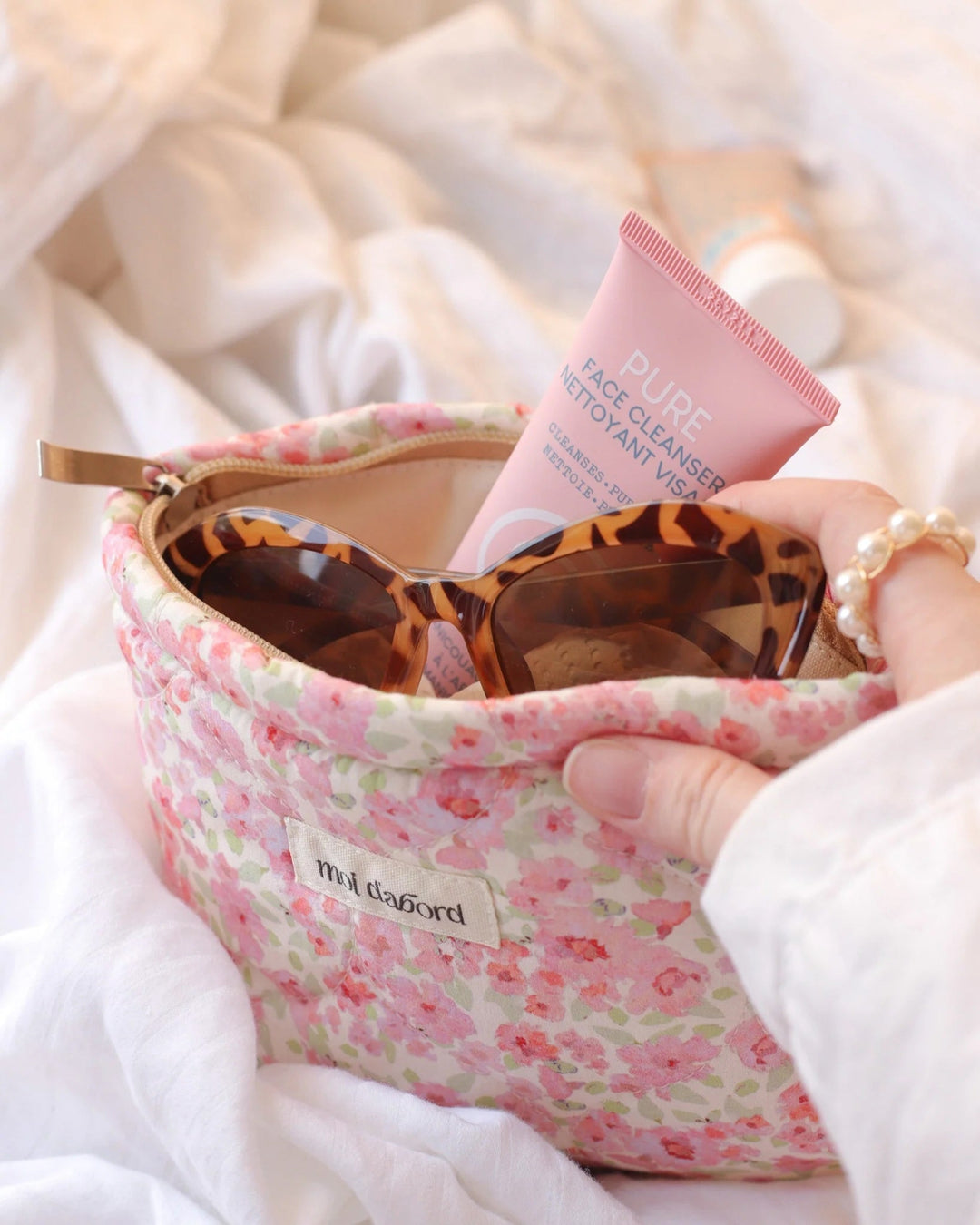 Trousse à cosmétique flora  Fleuri Moi d&