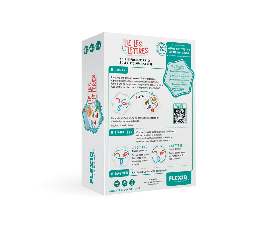 jeu société lie les lettre Flexiq Mlle et Coco