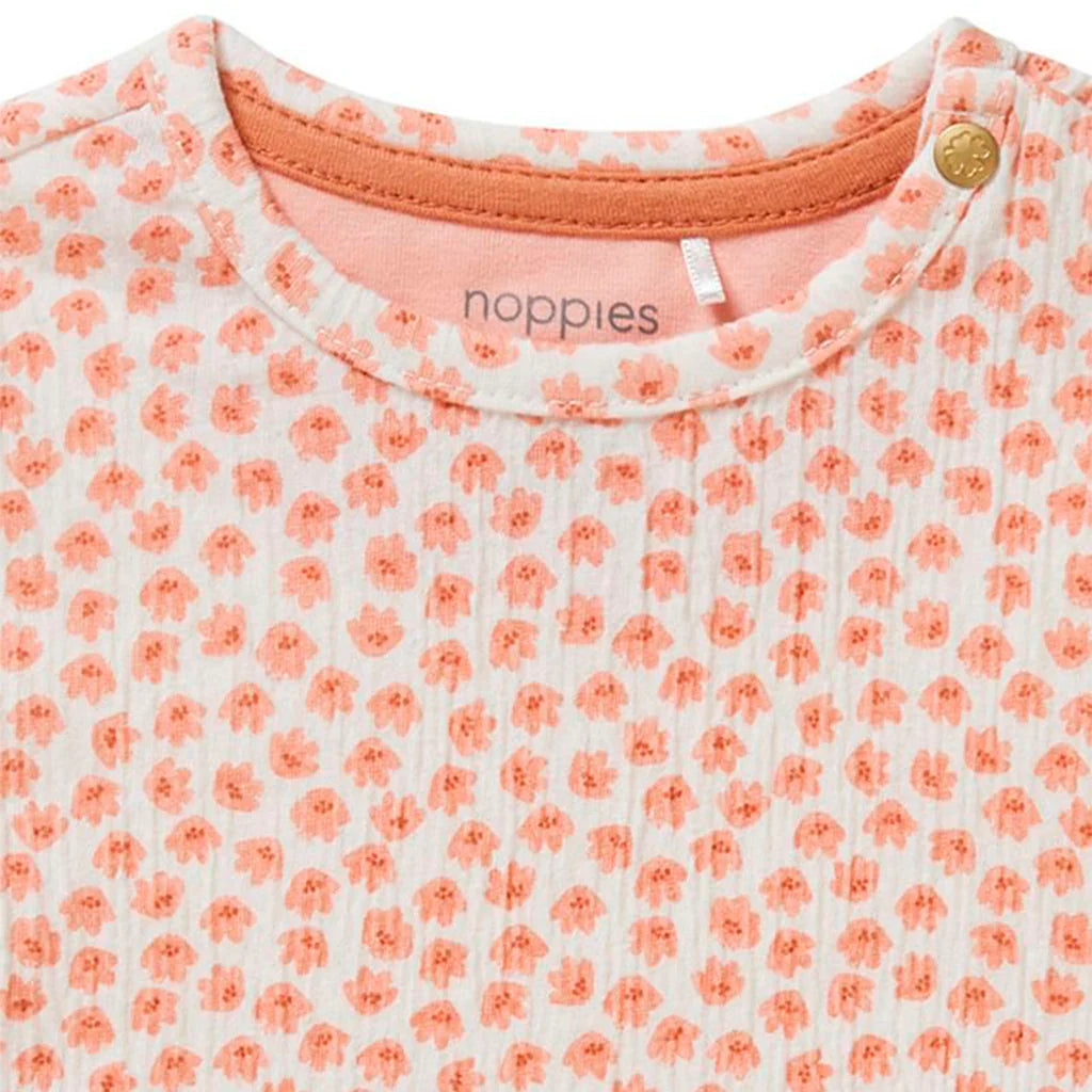 t-shirt floral corail jupette Noppies Mlle et Coco 
