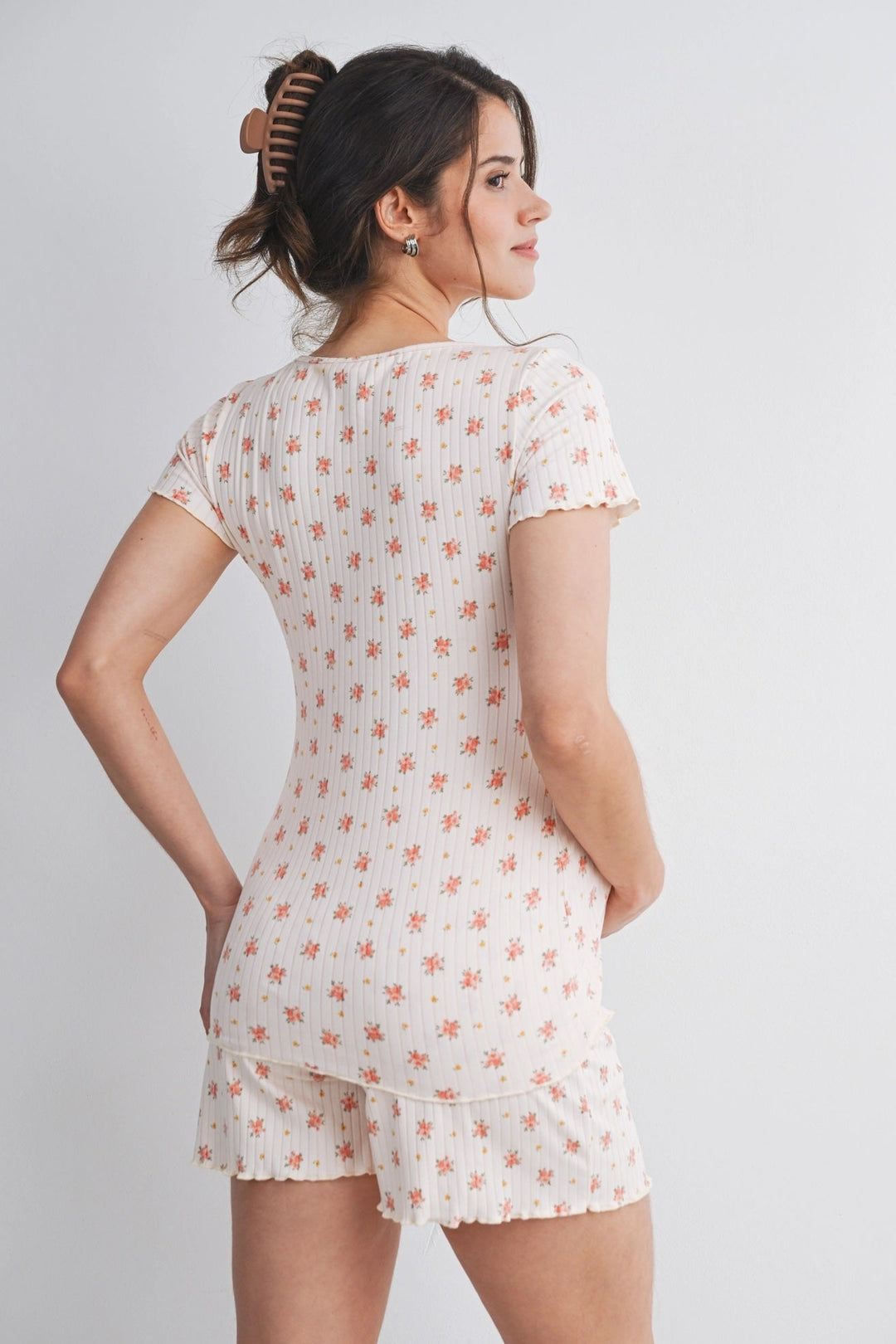 ensemble floral maternité détente Hello Miz Mlle et Coco