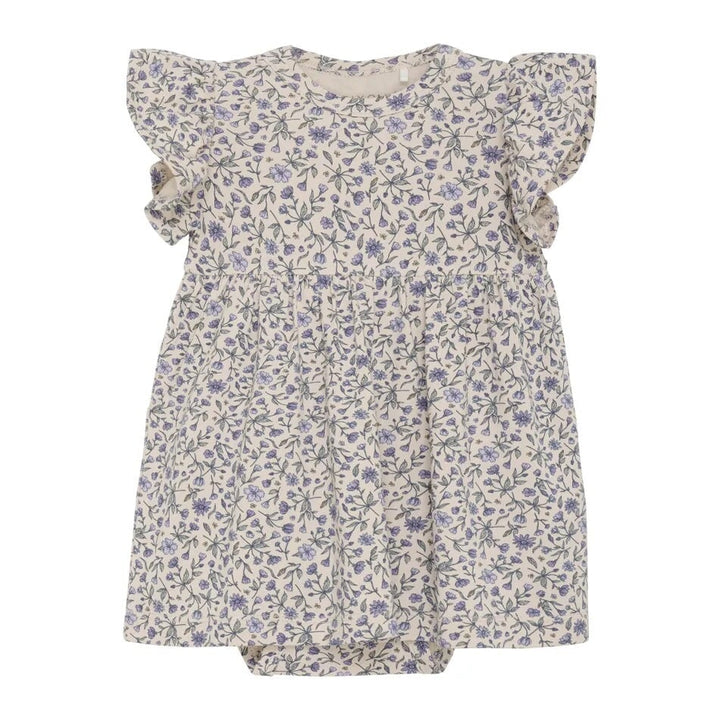 robe caches-couches floral beige lilas Fixoni Mlle et Coco