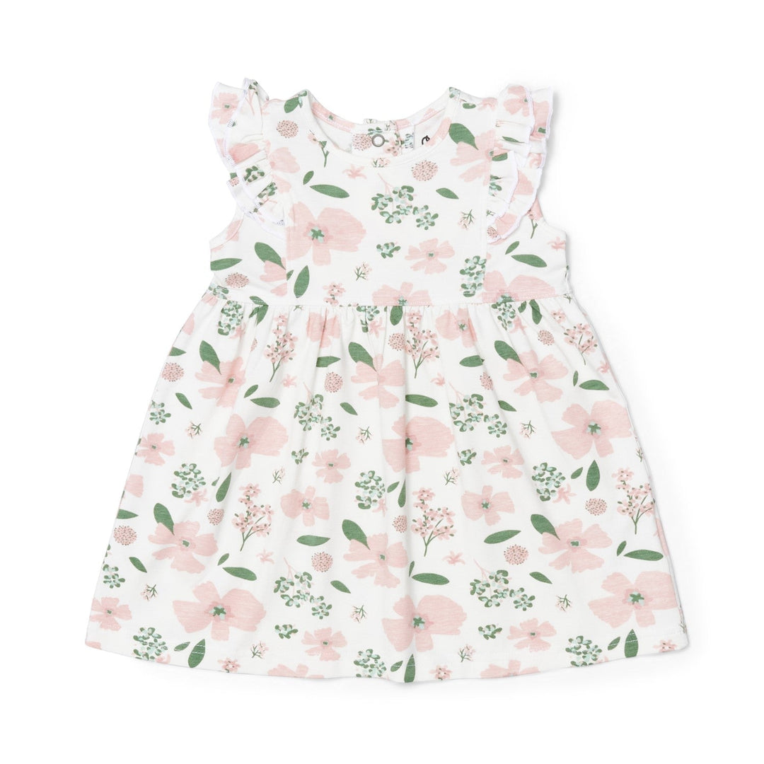 robe floral rose vert coton modal Coccoli Mlle et Coco
