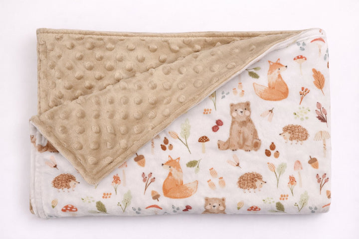 Minky Blanket - Forest Animals - Mlle and Coco