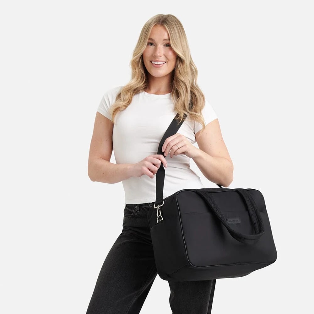 sac fourre-tout nylon noir Marlow Mlle et Coco