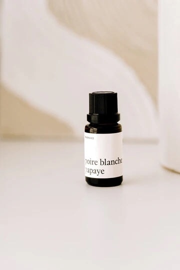 Marée chandelles fragrances pour balle de séchage poire blanche et papaye compagnie québécoise
