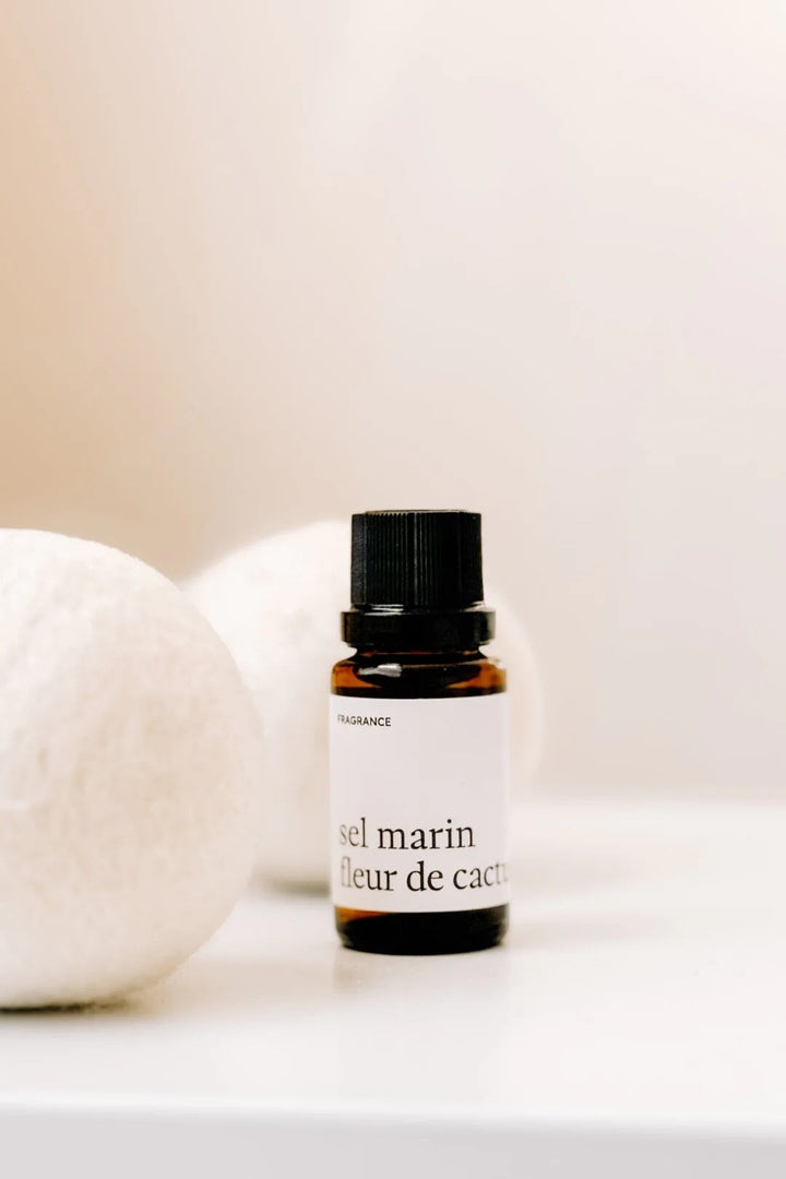 Fragrance pour balle de séchage  Sel marin fleur de cactus  Marée chandelles Mlle et Coco