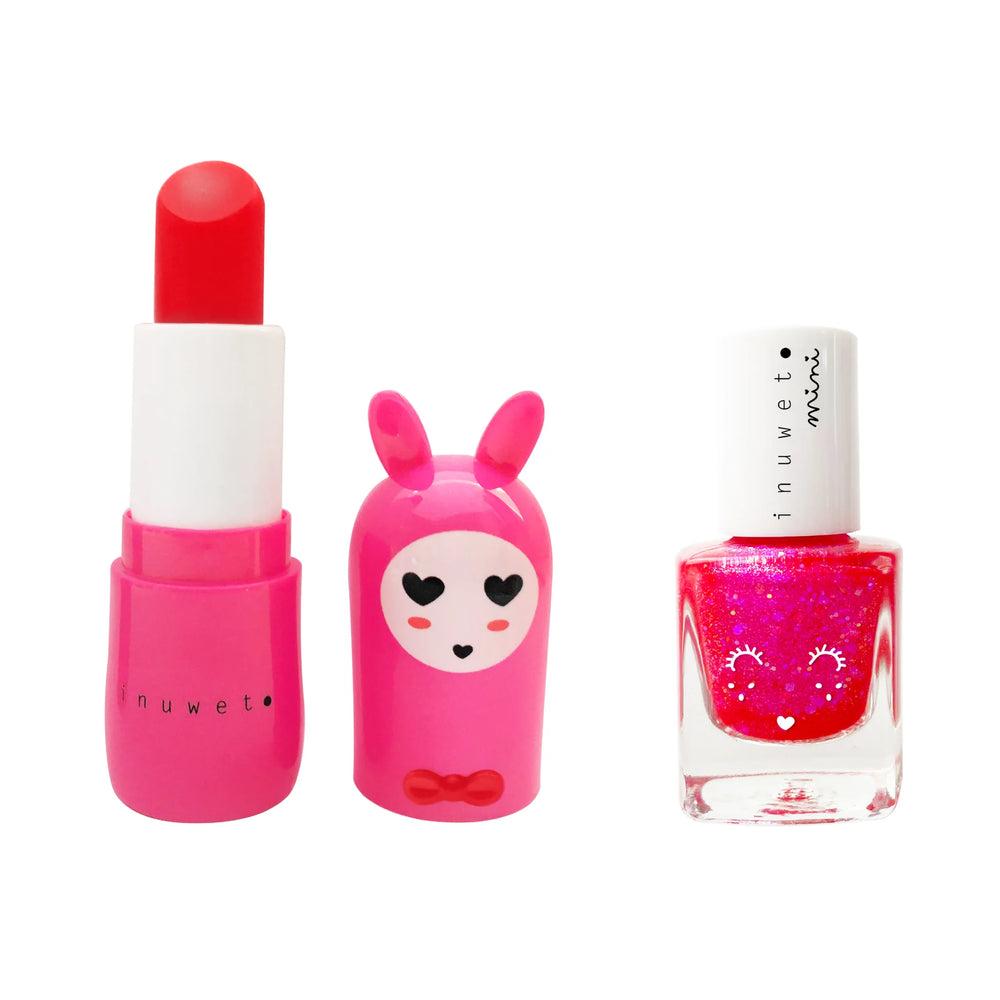 duo fushia rose cerise fraise Inuwet Mlle et Coco