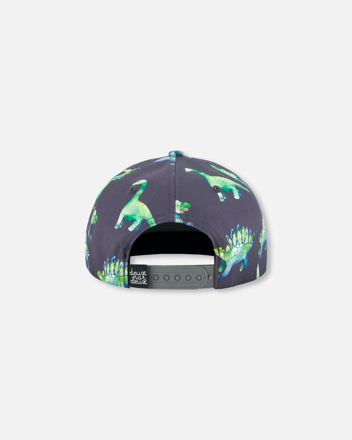 casquette charbon imprimé dino accessoire été deux par deux
