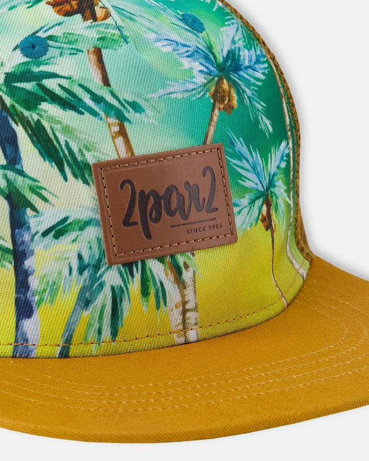 casquette imprimé de palmiers deux par deux accessoire été enfant