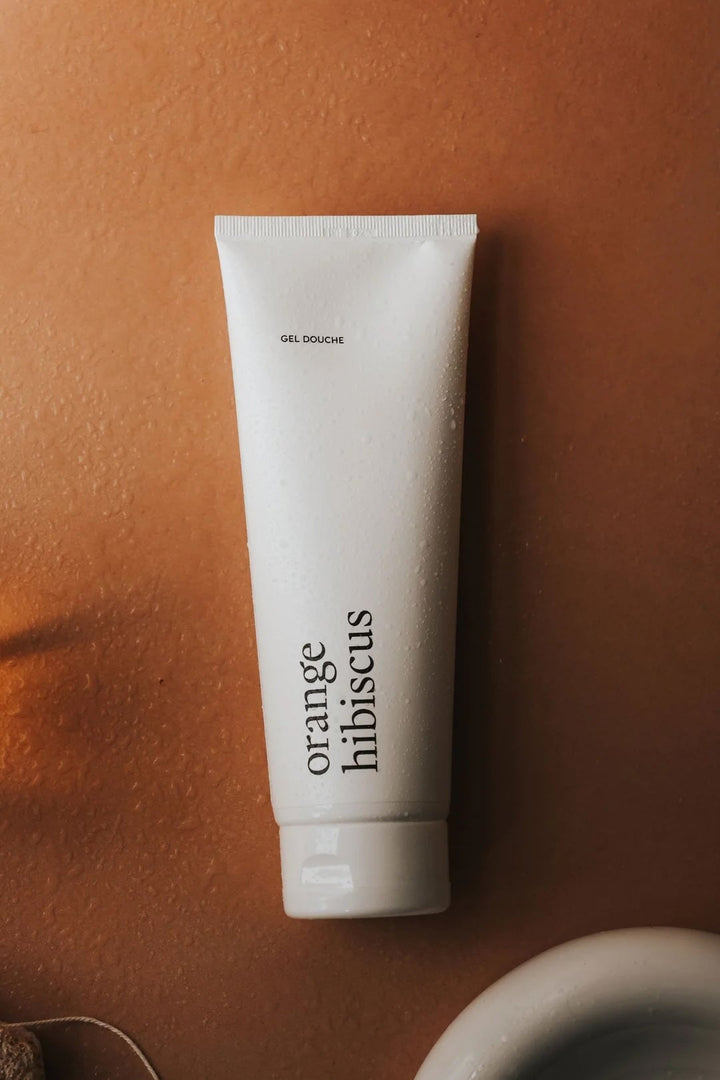 Gel douche Orange hibiscus Marée chandelles compagnie québécoise