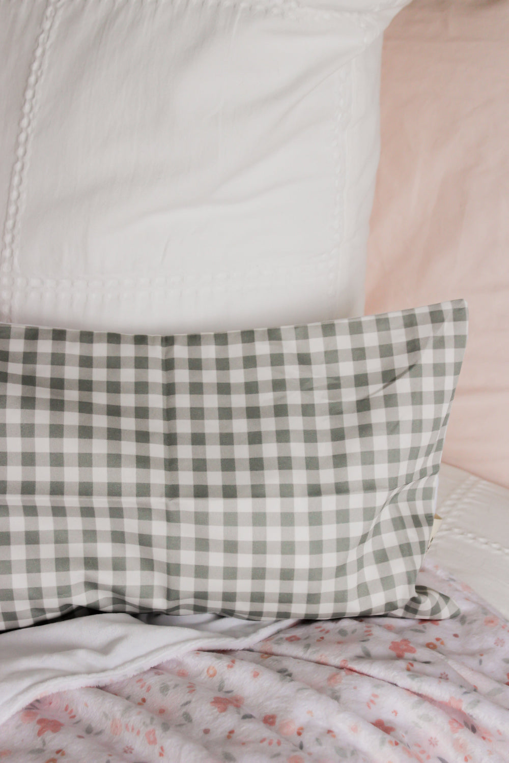 housse oreiller gingham Maovic Mlle et Coco 10 ans