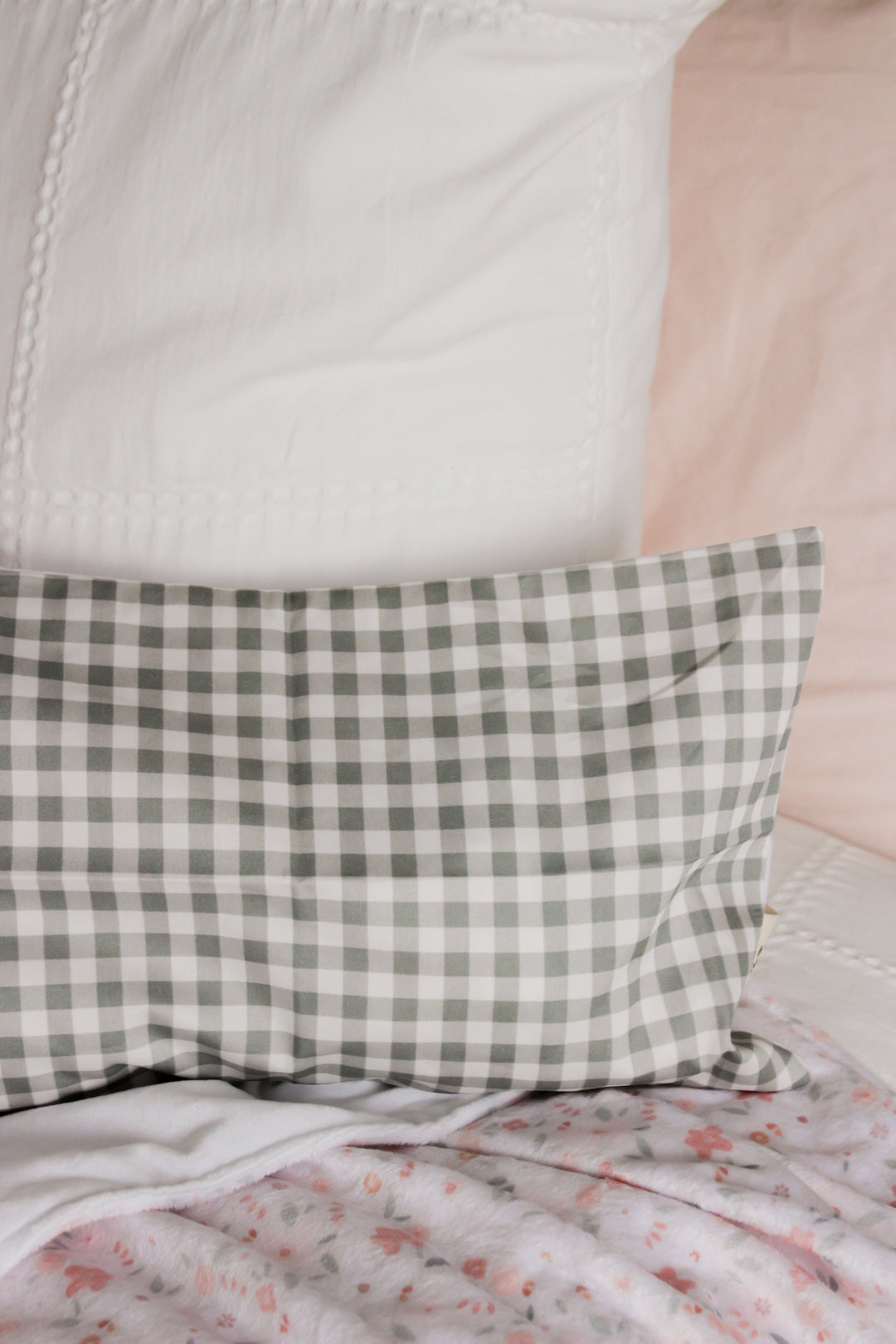 housse oreiller gingham Maovic Mlle et Coco 10 ans