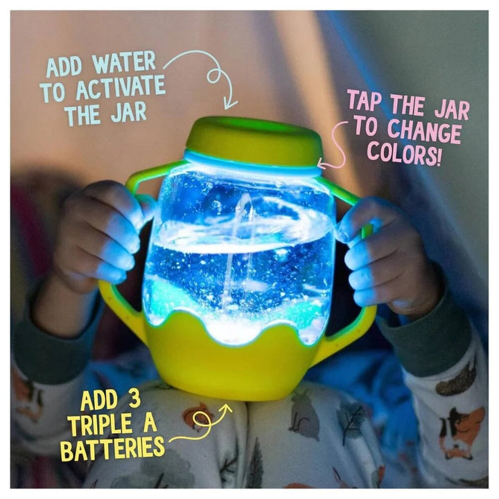 jouets sensoriels lumineux activité enfant Glo Pals bleu