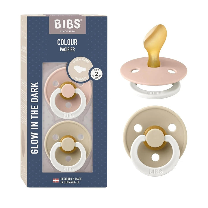 Suce pacifier anatomique (Paquet de 2) - Ivory et sauge phosphorescent - Bibs Accessoires bébés Bibs 