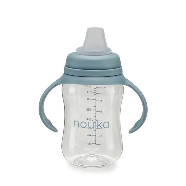 gobelet à bec souple bleu wave accessoire bébé enfant Noüka