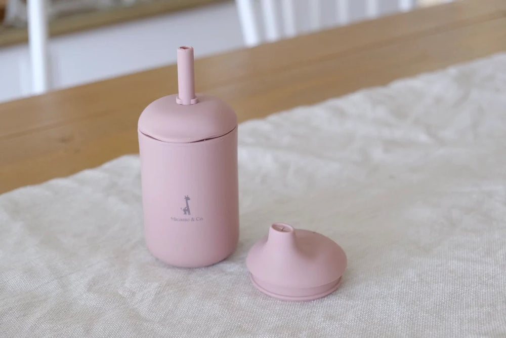 gobelet silicone paille et bec Micasso accessoire cuisine bébé