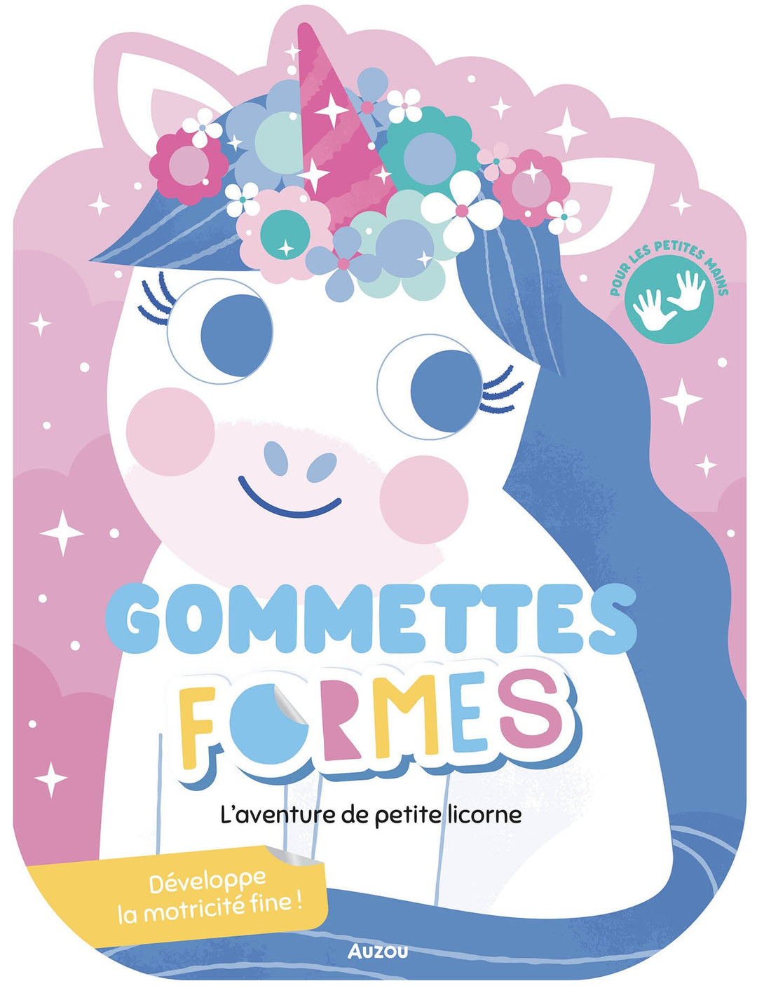 Gommettes formes L'aventure de petite licorne Auzou éditions Mlle et Coco